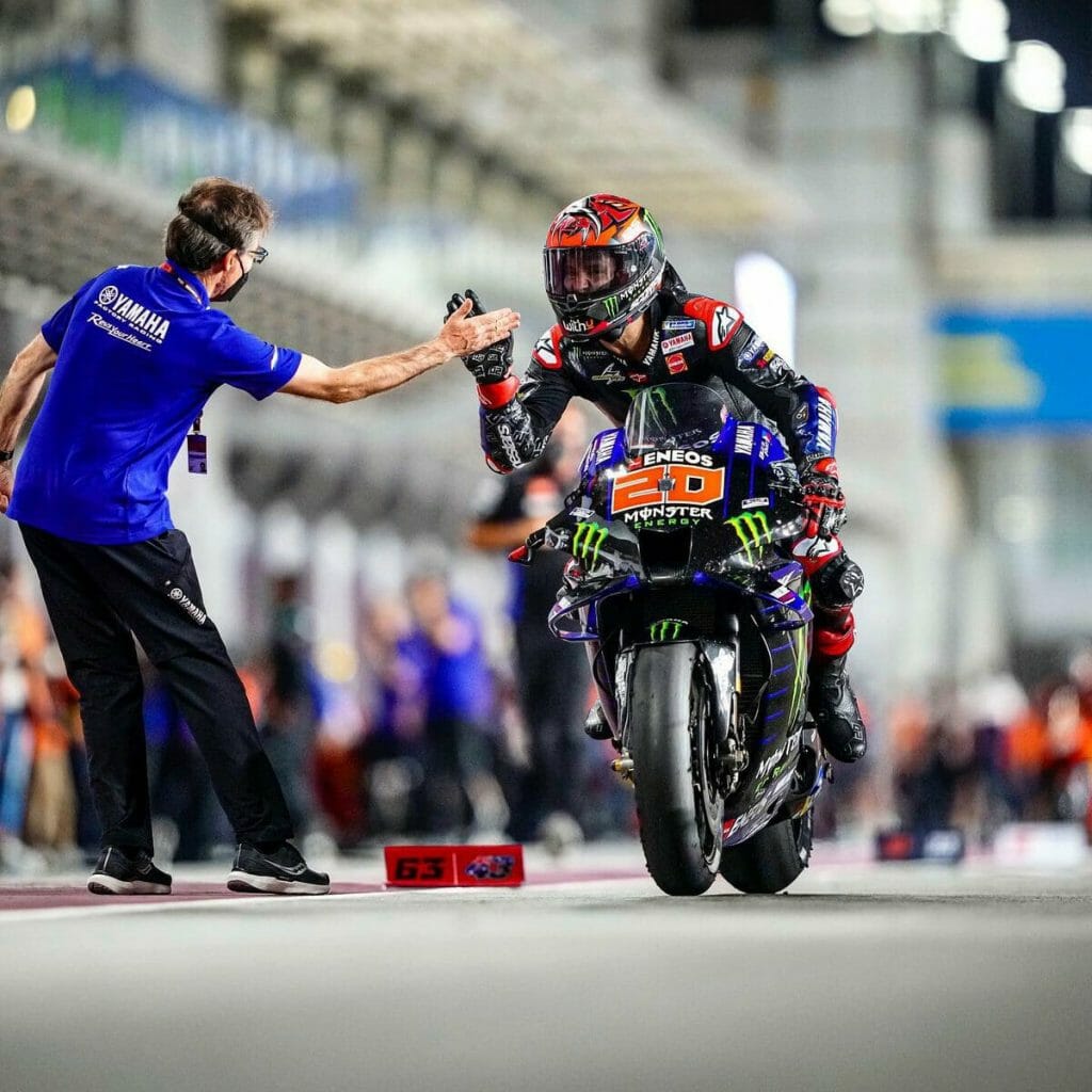 MotoGP Qatar and Doha 2021: Yamaha Takes The Holeshot