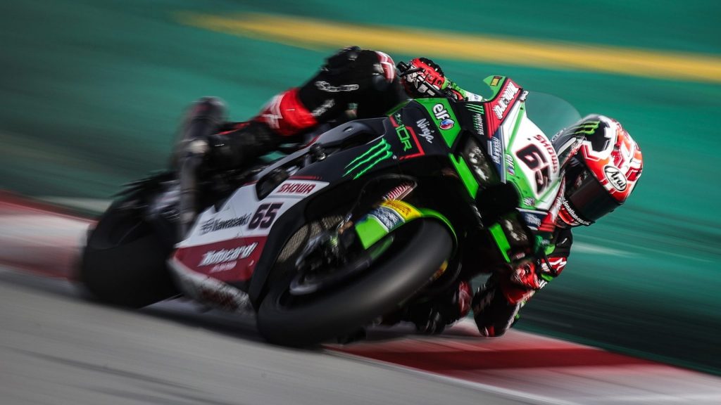 Jonathan Rea at Estoril earlier this season in World Superbikes.